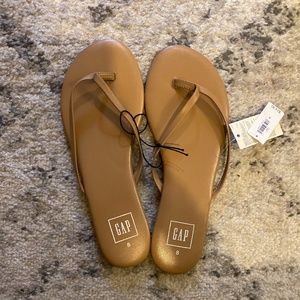 Gap - Nude Leather Flip Flops